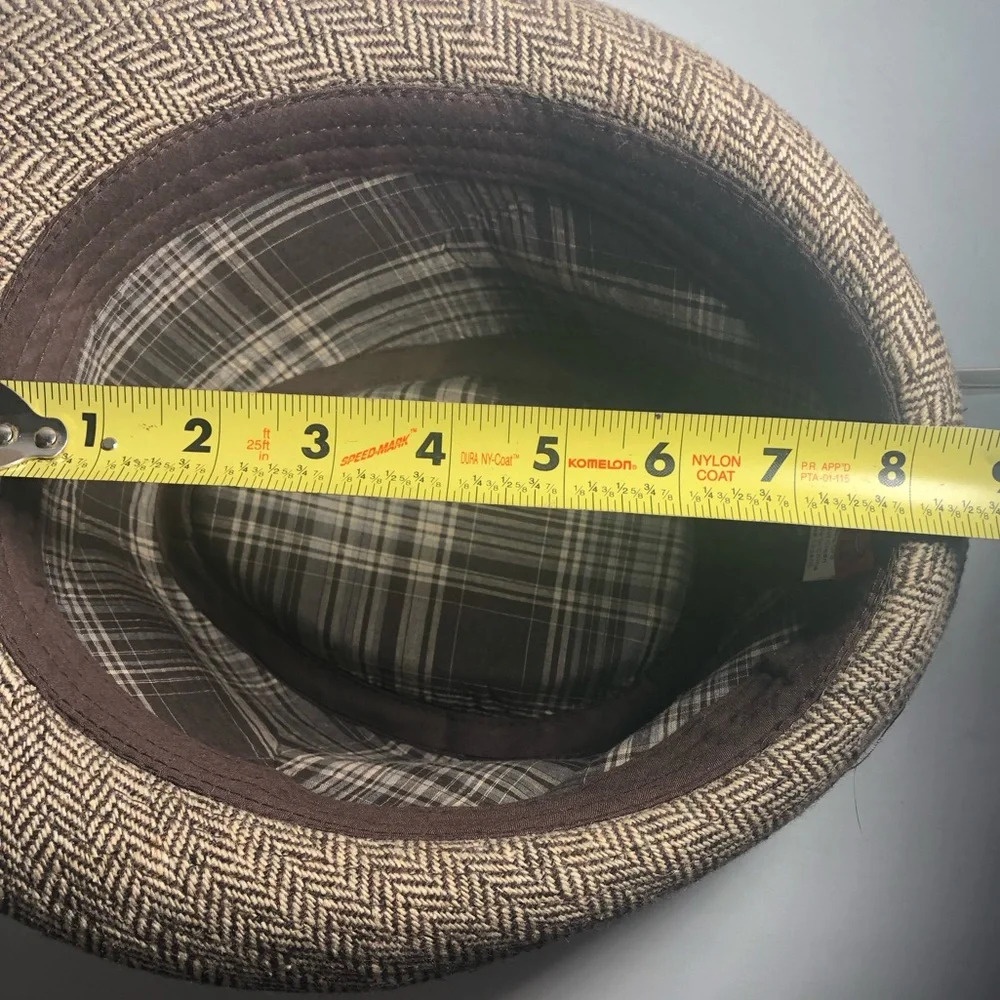 San Diego Hat Co. Men’s Herringbone Fedora Hat - Picture 10 of 10